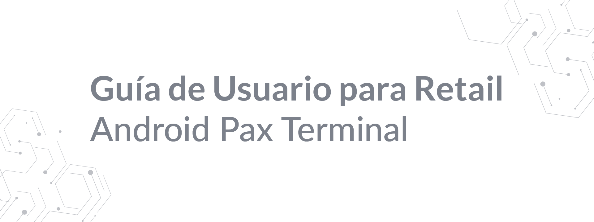 Android Pax Terminal Restaurant Banner