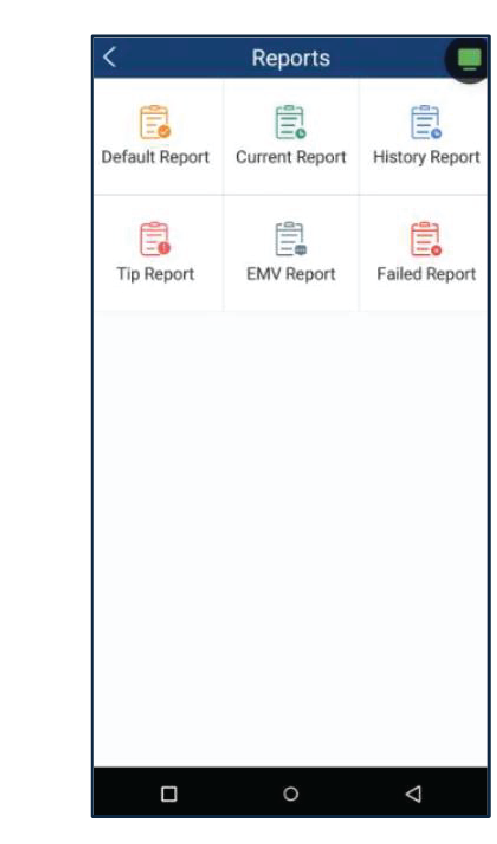 Seleccione el tipo de reporte que desee imprimir.