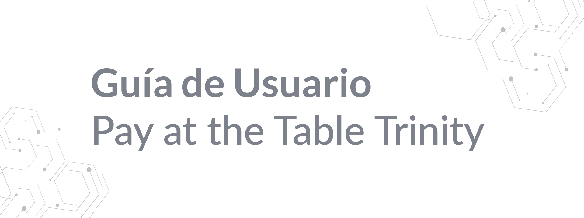 Pay at table trinity banner