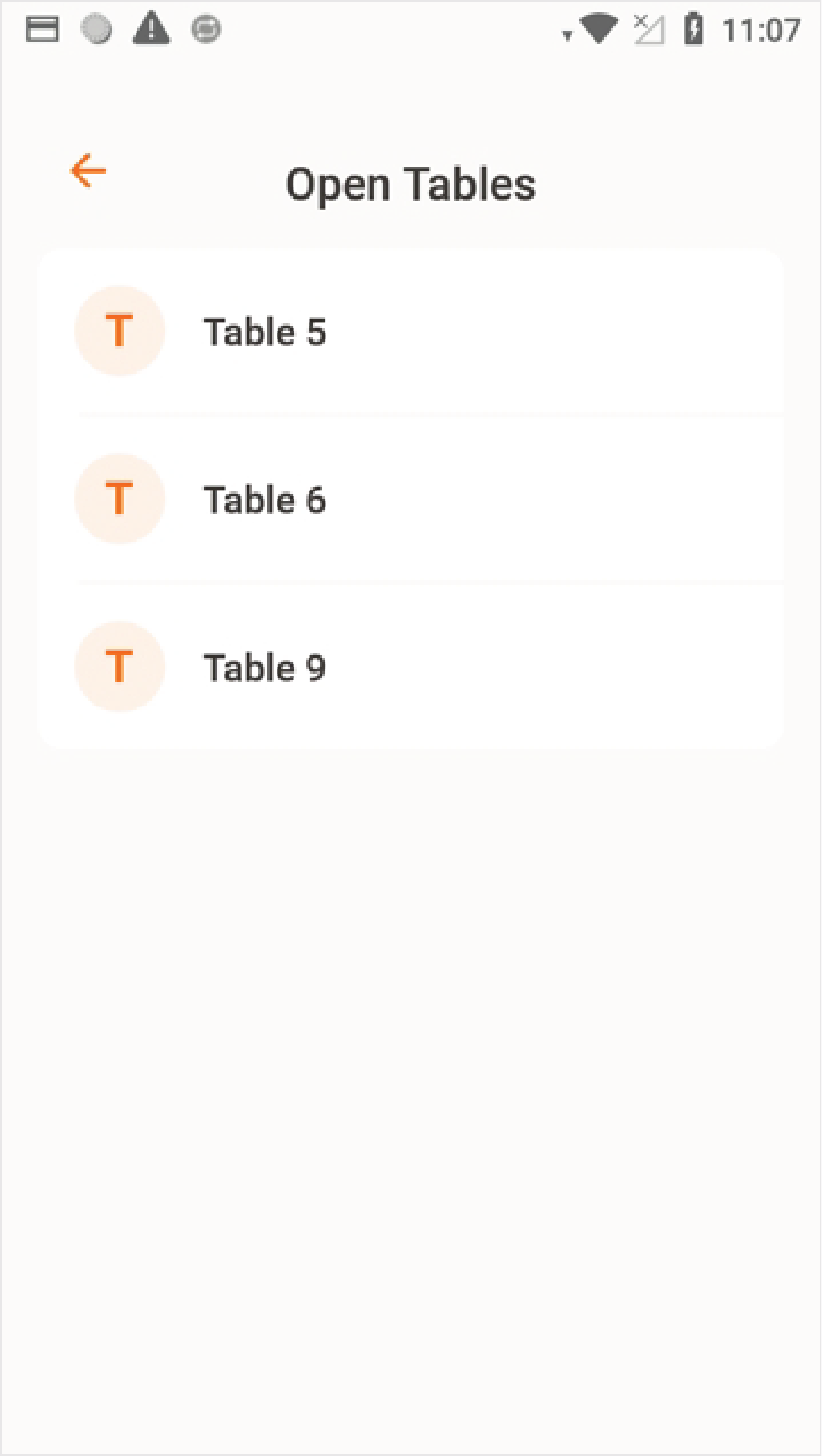 Open Tables image